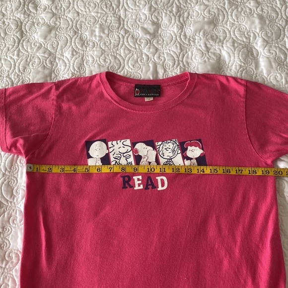 Peanuts Collection Read Pink Tee Shirt Size M - Picture 9 of 11